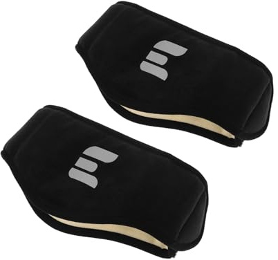OATIPHO 2 Pezzi Cuffie Antirumore Ergonomiche in Peluche Nero con Riduzione del Rumore, Leggere e Confortevoli per Riposo Notturno lo Studio