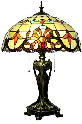 XANAYXWJ Lámpara De Noche De Estilo, Lámpara Barroca Lámpara De Dormitorio De 2 Luces Lámpara De Escritorio Retro E27 De 64 Cm (24,8 Pulgadas) De Alto para Decoración De Sala De Estar,a