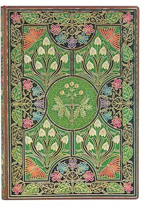 Paperblanks Blühende Poesie Notizbuch Midi Flexi Liniert, 176 Seiten (Flexis), Midi (180 x 130): Lined Midi