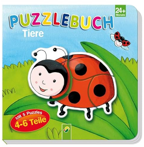 Puzzlebuch Tiere: Mit 5 Puzzles à 4-6 Teile: Mit 5 Puzzles á 4-6 Teile