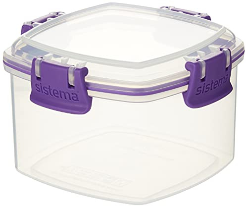 Sistema 61331 KLIP IT Accents Cracker Storage Container, 400 ml - Assorted Colours