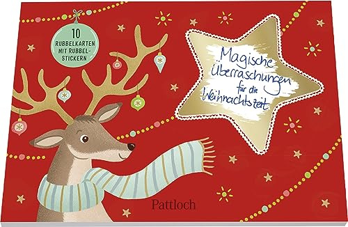 Magische Überraschungen für die Weihnachtszeit: 10 Rubbelkarten mit Rubbelstickern | Weihnachtsgutscheine zum Ausfüllen | 10 Grußkarten zum Aufrubbeln als kreatives Geschenk zu Weihnachten