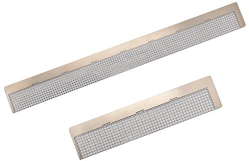 Zliger 2 Stücke Diamant Lineal Aus Edelstahl - Stickerei Gitter Lineal Für DIY Malerei