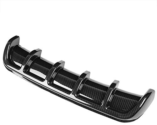 Difusor del Parachoques Trasero del Coche, Difusor Universal del Alerón de la Aleta del Tiburón del Parachoques Trasero del Coche (Fibra de carbon)