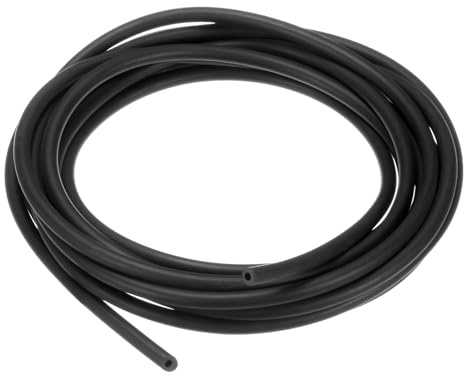 M METERXITY Olio Lubrificante Tubi, 2mm Id x 4mm Od 9.84Ft Tubo in Gomma per Tubo per Irrigazione/Attrezzature Piccole/Esterno/Giardino Tubo Acqua [Nero]