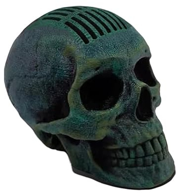 Support de médiators en forme de crâne Mohawk pour médiators de guitare gothique réaliste Support de rangement pour 21 médiators pour guitariste punk gothique rock amateurs