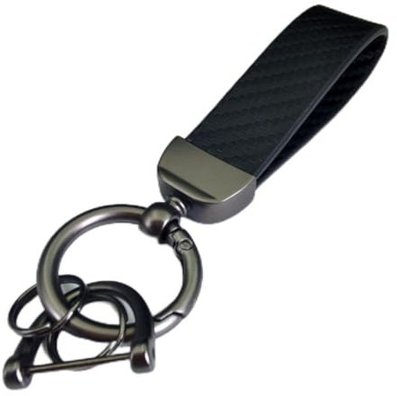 Porte-clés de Voiture pour Mercedes Benz W169/B-Class W245/C-Class W203/C-Class W204,Porte clés décoratifs en cuir PU, Accessoires de Style Automobile,C/Black