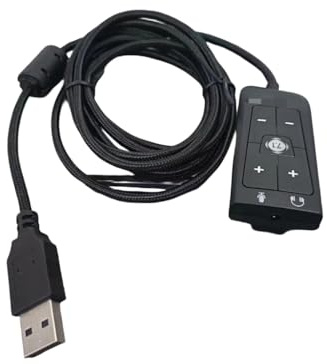 Externt ljudkort med 3,5 mm headset- och mikrofonuttag för Cloud2 7.1