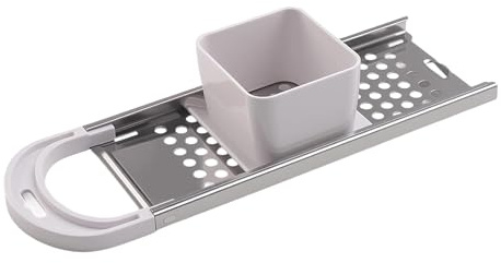 Yuelulala Stainless Steel Spaetzle Maker, Kitchen Pasta Cooking Tools, with Safety Pusher Dough Scraper Manual Pasta Cooking Tools, with Comfort Grip Handle for Pasta, Rice, Potatoes (A203-1)