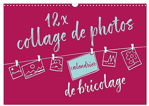 12 x collage de photos - calendrier de bricolage (Calendrier mural 2026 DIN A3 vertical), CALVENDO calendrier mensuel: Calendrier photos personnalisé à offrir