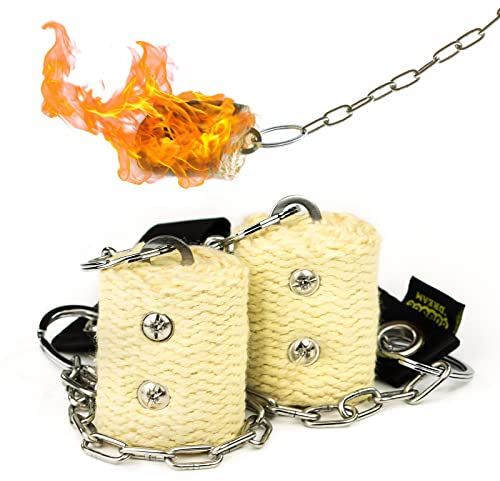 Juggle Dream - Coppia di catene di fuoco con stoppino in kevlar da 50 mm