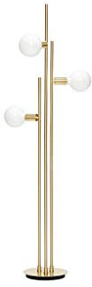 Hübsch Stehlampe m/Birne, Messing 78x28xh150cm, E27/40W/LED10W