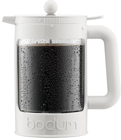 BODUM BEAN Cold Brew Coffee Maker, 51 Oz, Bright White
