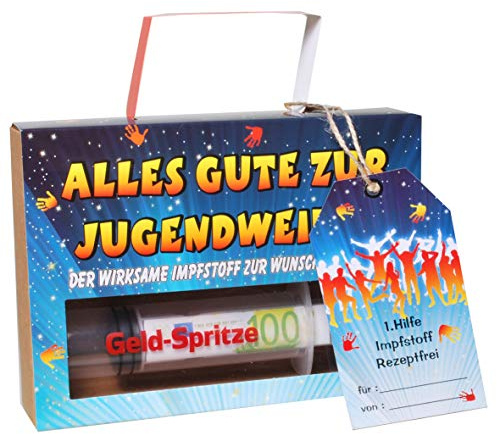 Udo Schmidt GmbH & Co witzige Geld-Spritze Finanzspritze Deko Spritze zum Befüllen mit Geld zur Jugendweihe
