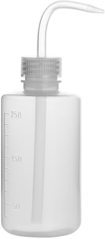 stonylab Kemisk tvättflaska (1-pack), LDPE plastflaska för laboratorietvätt med smal mun och skallaggar, sprayflaska, 250 ml (8 oz)