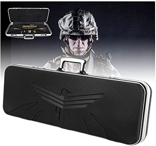 REMEK Waffenkoffer Für Gewehr Pistole Kurzwaffen Mit 1 Zahlenschlössern Schaumstoffpolsterung Gewehrkoffer Jagdkoffer Flintenkoffer Kamera Digital Zubehör Für Transport Lagerung