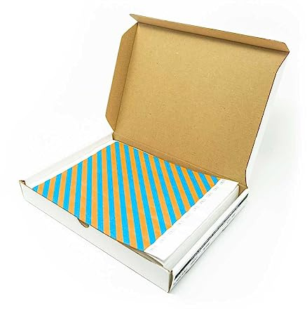 ID&C 1000-Pack Orange and Blue Stripe Tyvek Wristbands – Durable, Waterproof, Tamper-Proof Bands for Crowd Control & Events