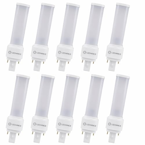 LEDVANCE DULUX D LED EM & AC MAINS 7W 830 G24D-2 2 Pin 10 Stück