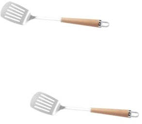 IMIKEYA 2 STK spachtel Stainless Steel fonduegabel hotpot Küchengeräte Suppenlöffel Fischspatel aus Edelstahl Schlitzschaufel zum Kochen Rostfreier Stahl Fischschaufel Drehbank einstellen
