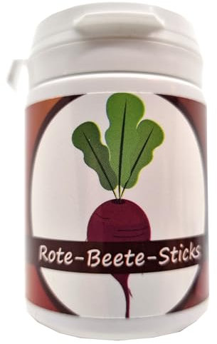 50g Futter Sticks (Rote Beete) für Garnelen in Schraubdose/Welse, Krebse, Schnecken, Pellets