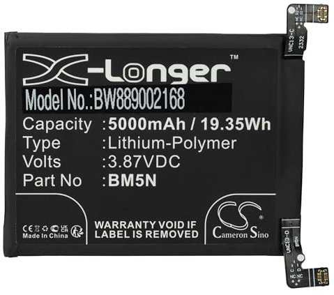 vhbw Akku kompatibel mit Xiaomi Poco F5 Pro 5G, 23013RK75G Handy Smartphone Telefon (5000 mAh, 3,87 V, Li-Polymer)
