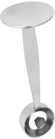 Dual Purpose Stainless Steel Coffee Scoop and Tamper for Machine, Food Safe Material, Dishwasher Safe, for Coffee Lovers