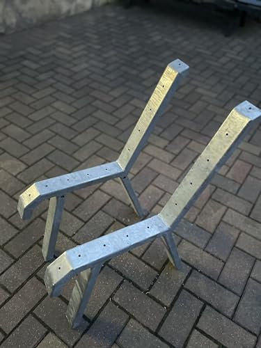 Bankgestell geschwungen stabil und Edel, verzinkt, Set- Preis, MADE in Germany