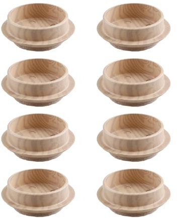 8 PCS Felt Floor Cups-GroveEss Round Furniture Felt Castors Non Slip Leg Protector 4.4cm/1.73in Protective Pads for Chair Table Furniture Feet Legs Wooden Floors