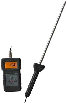 Humidimètre Humidimètre for poudre de gypse, détecteur de teneur en humidité du béton, écran LCD, plage de mesure 0-50%, précision 0,1 Application professionnelle et large