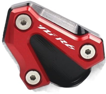Motorrad SeitenstäNder UnterstüTzung Fit -Verwendung for Yamaha YZF-R6 YZFR6 YZF R6 2006-2016 2015 2014 2013 CNC Foot Side Stand Extension Pad Stützplatte Vergrößerungsständer SeitenstäNder Verbreiter