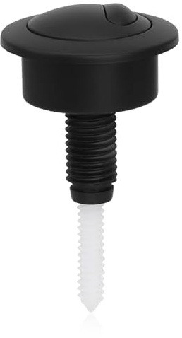 Dual Flush Toilet Push Button, Adjustable Toilet Flusher Button, Toilet Flush Button for Optima 49, 39-42mm (Black)