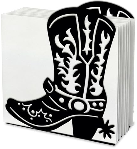 SUPERDANT Serviettenhalter Cowboystiefeln Für Tische Serviettenspender Cowboy Stil Taschentuchhalter Western Stil Serviettenständer Metall Taschentuchdekoration Für Küchenarbeitsplatten Restaurant