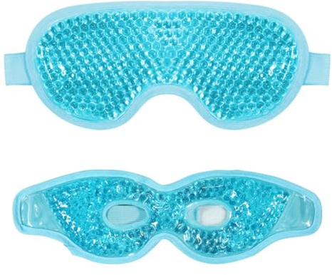 DINHEAROM Lot De 2 Masques Rafraîchissants Yeux, Packs De Glace 3 Tailles, Gel Réutilisable, Apaisants Pour Détente Et Soins Oculaires