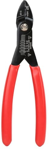 Yosoo 4 IN 1 WIRE STRIPPER,T,B, 7in Multi Purpose Crimping Tool Squeeze Pliers Comfortable Grip, Precise & Efficient Electrical Cable Stripping for Terminals, Household & Pro