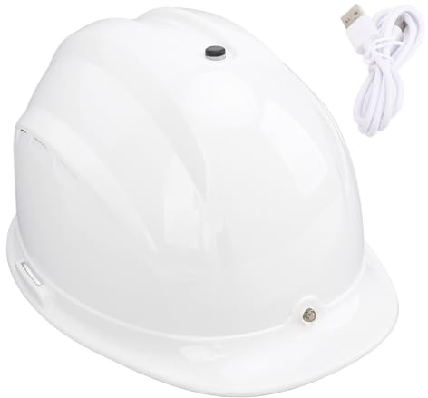 Casqueur de Gearwell, casque de sécurité, casque climatisé, système de refroidissement à double ventilateur, connexion Bluetooth des phares, casque de commande vocale à distance