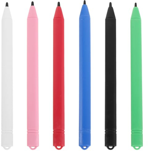 HOMOCONO 6pcs Handwriting Tablet Pen Lcd Writing Pad Stylus for Boys and Girls Drawing Art Board Replacement Pen Coloring Pad Use