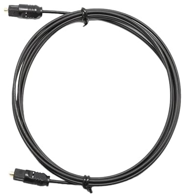 Cavo audio ottico digitale 1,5 m (S/PDIF) | Cavo in fibra ottica con connettori dorati per audio Hi-Fi | Per Soundbar, Televisore, Home Cinema e Console di gioco