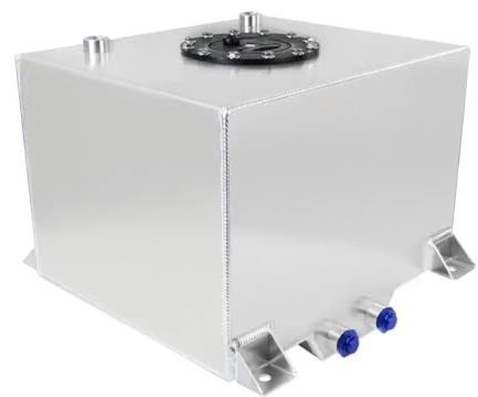 30L aluminium bränsleöverspänningstank spegel polerat bränslecellskum inuti utan sensor Servostyrningsolja Behållare