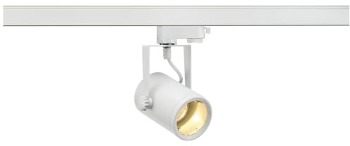 SLV EURO SPOT | Spot für Hochvolt-Stromschiene, LED 3-Phasen-Strahler, Decken-Strahler, Decken-Leuchte, Schienensystem, Innen-Beleuchtung |GU10, weiß, max. 25W, inkl. 3Phasen-Adapter