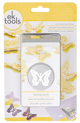 EK Tools Layering Paper Punch, Butterfly, New Package
