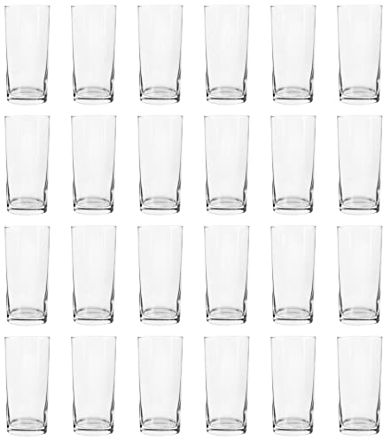 Argon Tableware Classic Highball Glasses Set of 24-285ml Clear Glass Tumblers for Water, Cocktails, Collins Drinks, Juice and Soft Beverages - Durable Everyday Glassware for Home, Bar or Restaurant