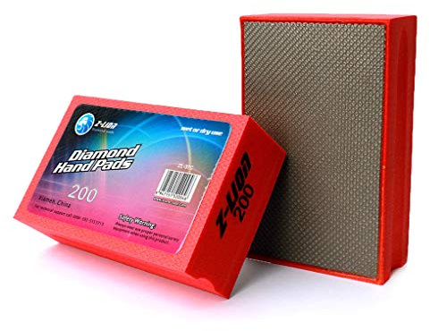 Z-Lion Electroplated Diamond Hand Polishing Pad Foam Back for Granite Marble Stone Glass Ceramic (200#)