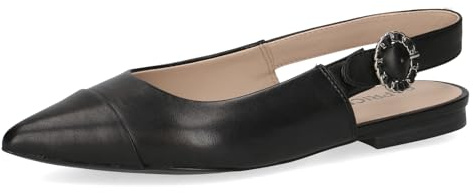 CAPRICE Slingpumps 9-29402-42 G-bredd, Svart nappa, 37.5 EU