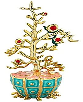 Alessi L'Albero Del Bene MJ16 17 - Design Dekokugel aus Porzellan Und Harz, Goldfarben, Handdekoriert