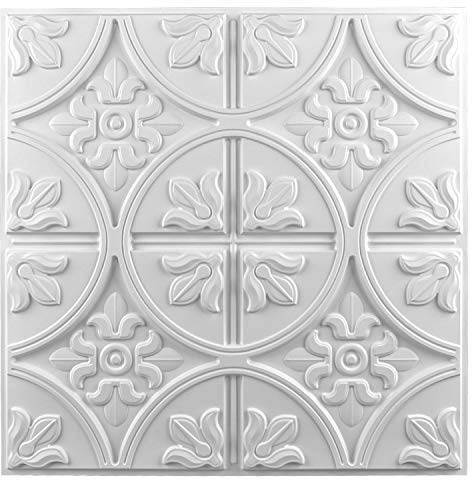 Art3d 48 (48 Stück) Wandpaneel traditionell, weiß