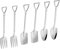 6 Piezas Cucharas de Acero Inoxidable, Cucharas Divertidas Tenedores, Cucharas de Postre, Cucharas de Café, Tenedores de Fruta, Tenedores de Pastel para fiestas, casa o restaurantes