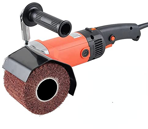 1400W Satiniermaschine Schleifmaschine Bürstenschleifer Polieren Walzenschleif zur Renovierung von Oberflächen aller Art, Temperaturbegrenzung, Drehzahlabsenkung bei Überlast
