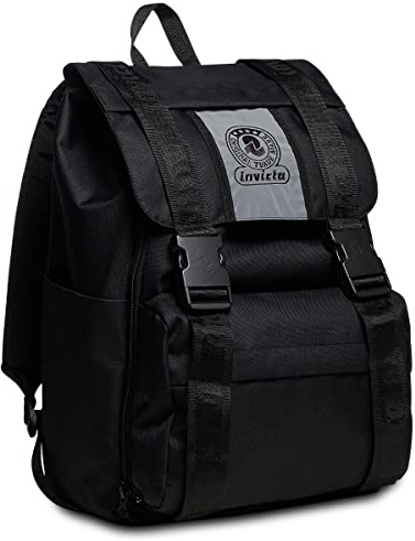Invicta Unisex Adulto Zaino, Nero, Taglia Unica