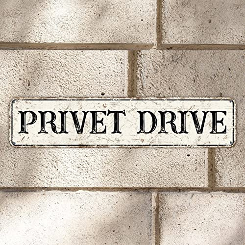 Privet Drive Tin Sign Farm Barn Plaque Poster Sign Customized Vintage Art Tin Sign Classic Garage Signs Decorative For Men Cave Bar Home Bedroom Door 4x18in