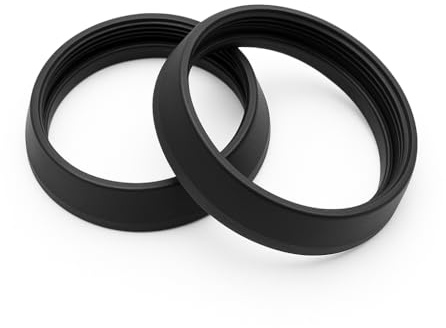 Rubber Olive Tapered Outlet Washers 1-1/2 (40MM) – Pack of 2 | Leak-Proof Waste Pipe Seals for Sink, Trap Outlet & Compression Fittings | Black Rubber Washers